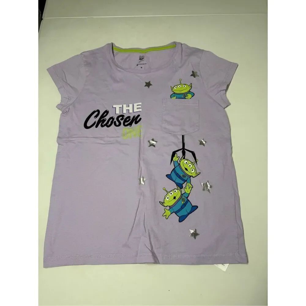 Disney Womens Toy Story 4 Pajamas Top Cotton Size M Purple